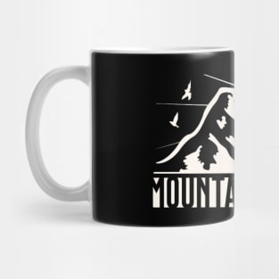 minimalist mountain adventure Mug